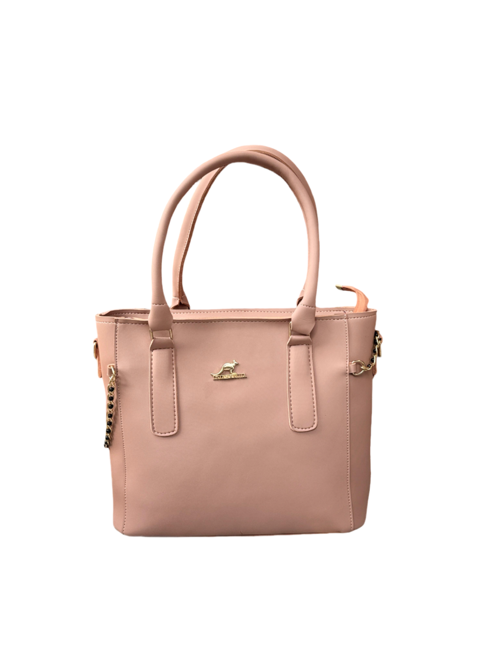 Elegant Nude Pink Shoulder Tote Bag for Women 🌸