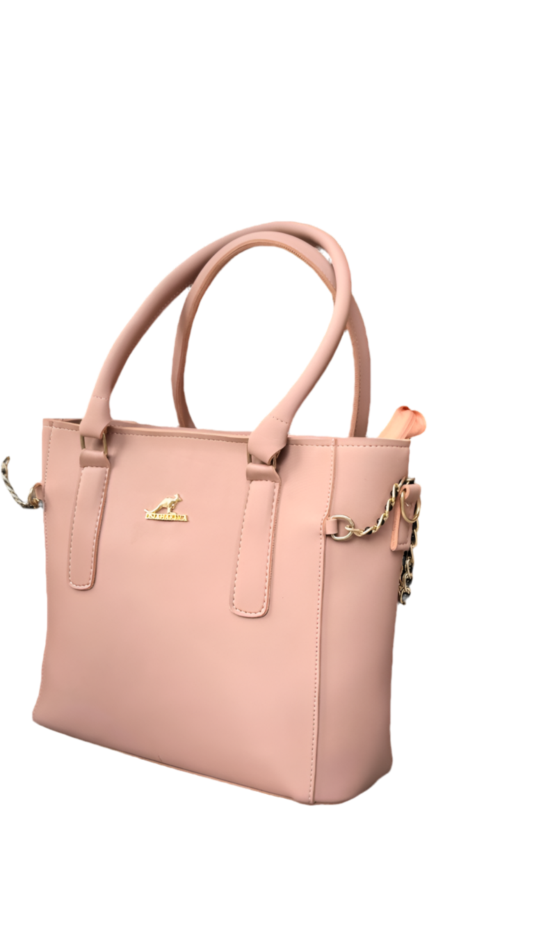 Elegant Nude Pink Shoulder Tote Bag for Women 🌸