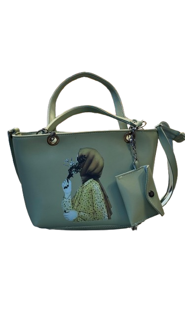 Elegant Printed Handbag – Modest Art Style